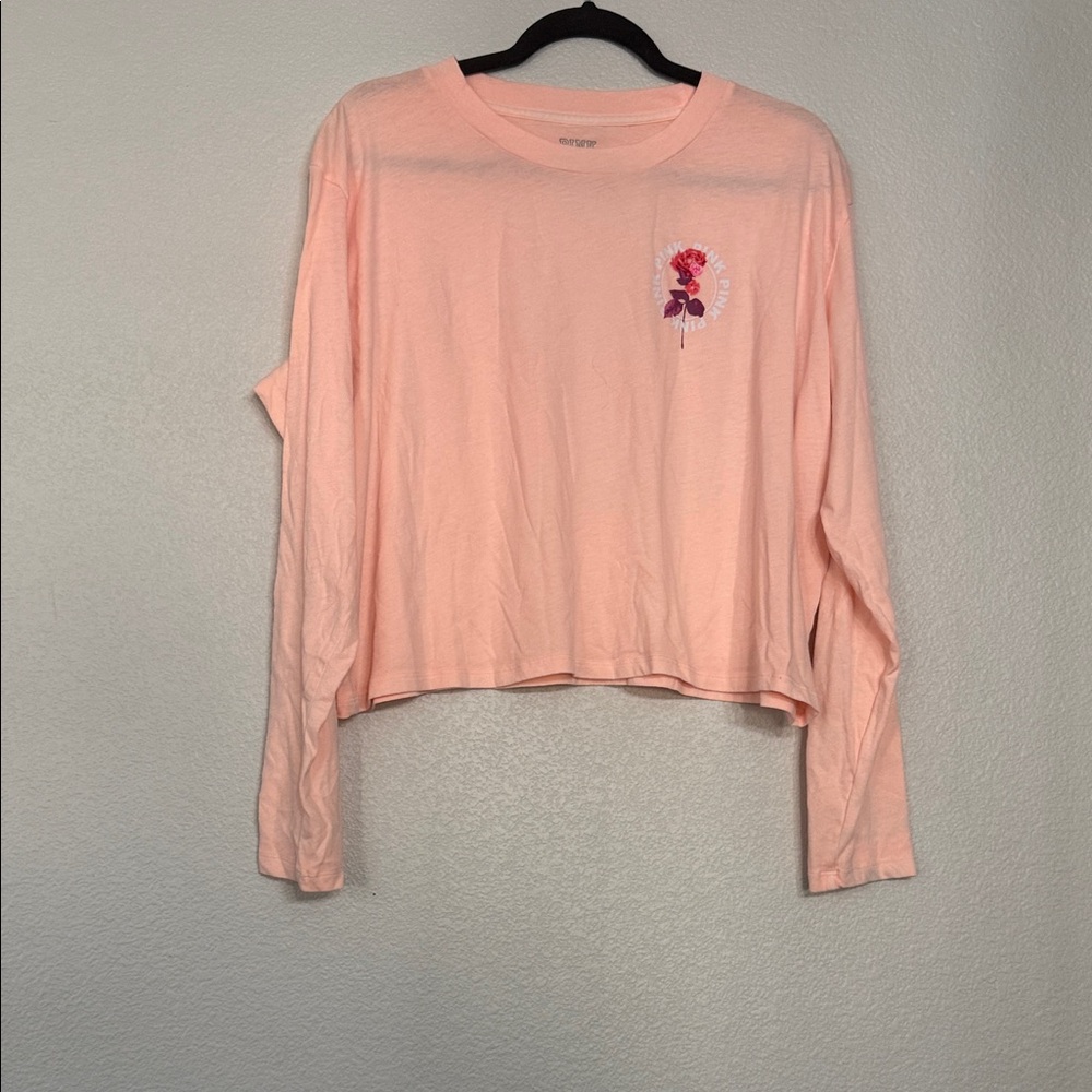 PINK Victoria's Secret Light Pink Long Sleeve Tee